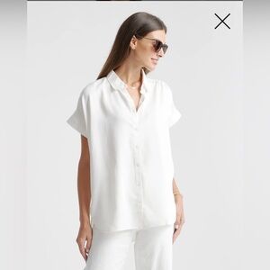 Quince Vintage Wash Tencel Camp Shirt | XS | NWT